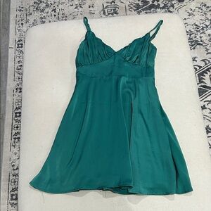 Elegant Teal Boutique Brand Dress